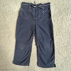 Cherokee blue and white polka dot straight leg pants, girls, 3T
